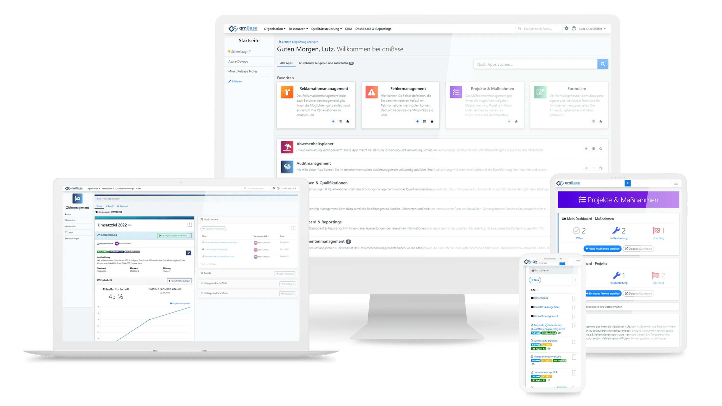 qmBase quality management software screenshot