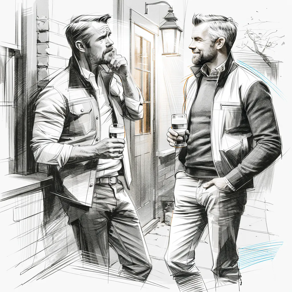 Illustration zur qmBase-Story Noch ein kleines Bier