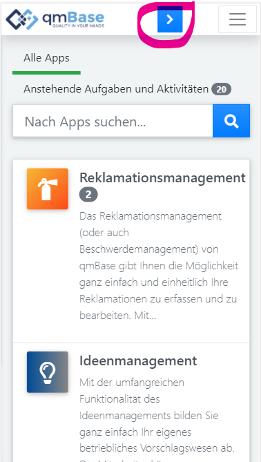 qmBase Software App Qualifikationen, Aufgaben zuweisen 
