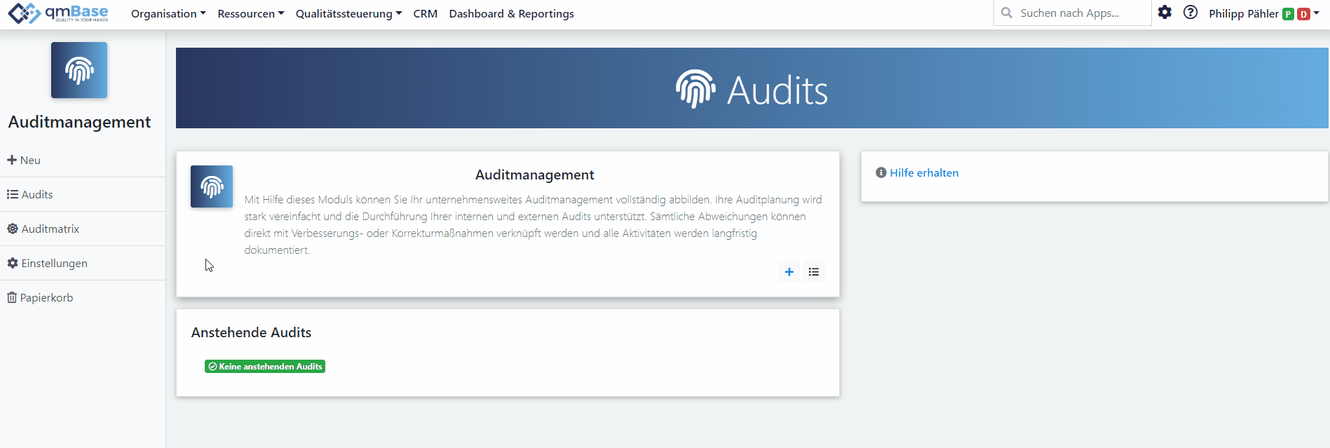 qmBase Software App Qualifikationen, Aufgaben zuweisen