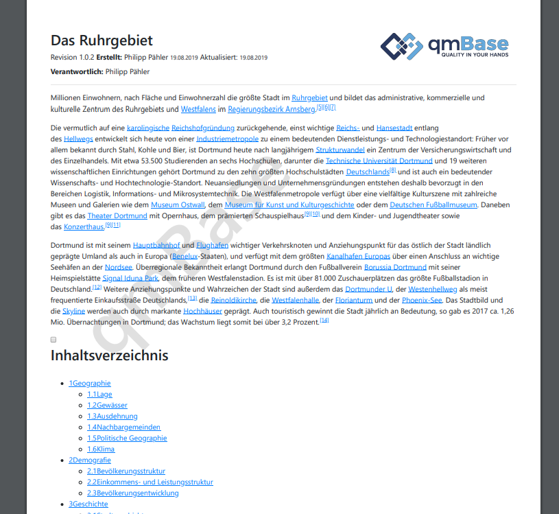 Kostenerfassung im Schulungsmanagement qmBase Qualitätsmanagementsoftware