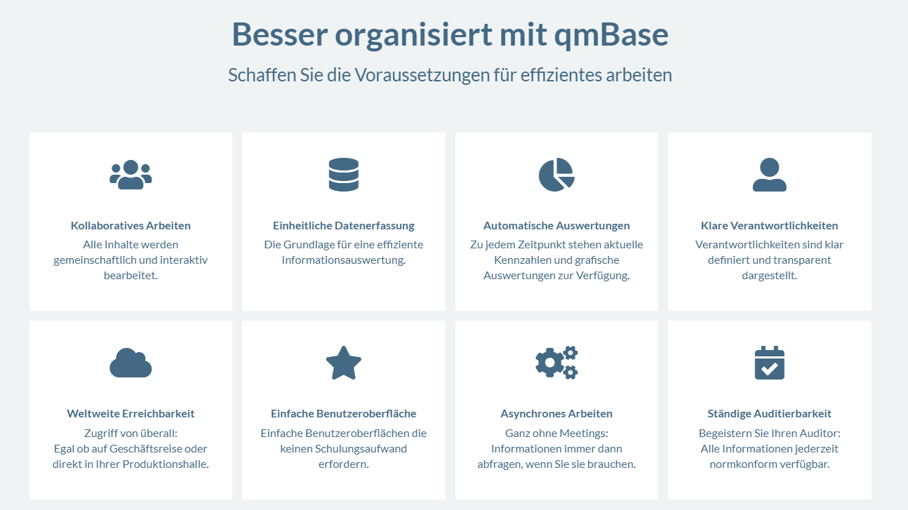 qmBase Software Benefits und Vorteile, Kollaborativ, Kollaboratives Arbeiten